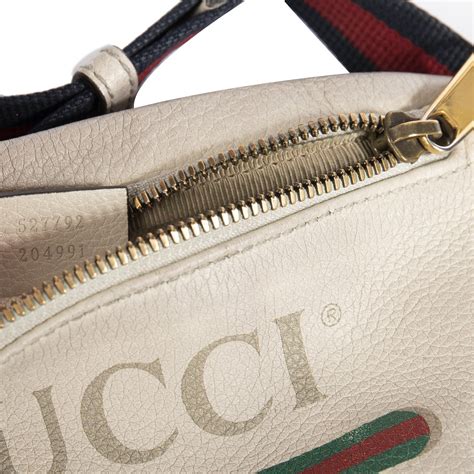 gucci print small leather belt bag|gucci belt bag 2 pouches.